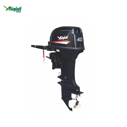 AIQIDI 2 Stroke 40HP Boat Engine Gasoline Marine Engine Electric Start Tiller High Efficiency